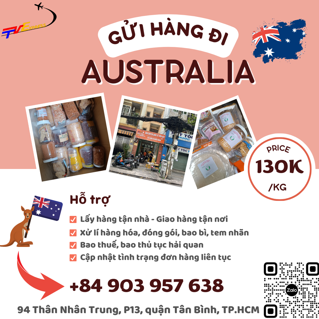 Gửi hàng đi Úc- Tiến Việt Express